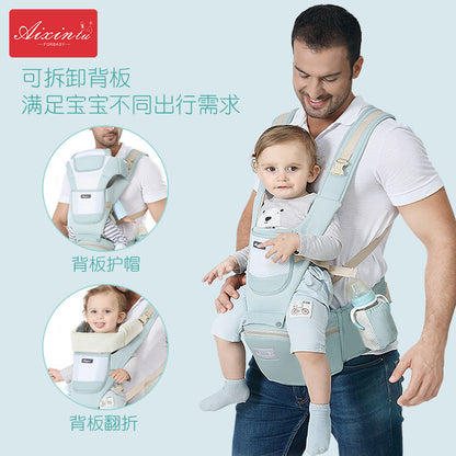 Factory Direct Sale Baby Carrier with Waist Stool, Foldable Baby Waist Stool, Horizontal and Vertical Dual-Use, Shoulder-Carrying Baby Carrier - image 2