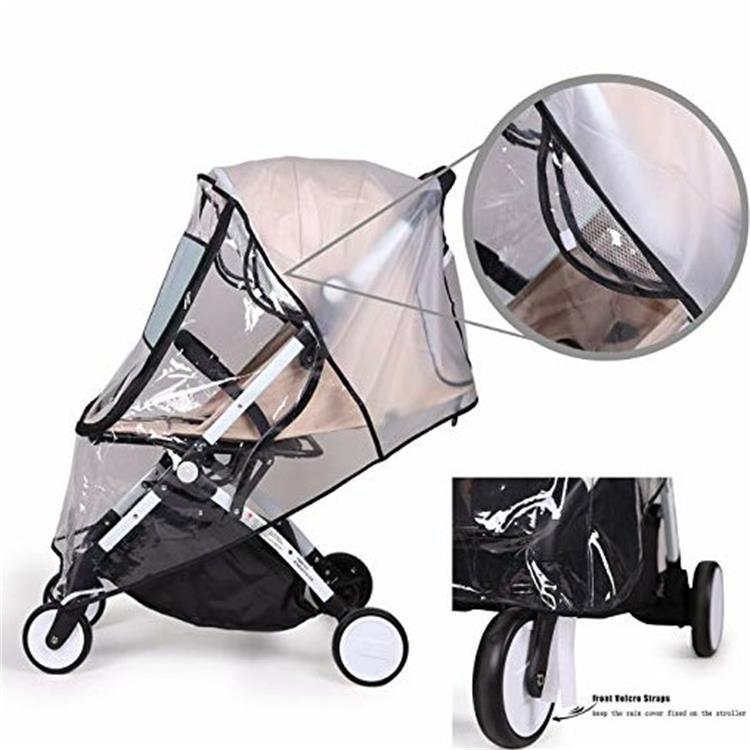 Stroller Rain Cover Food Grade Odorless Baby Stroller Windproof and Rainproof Cover Baby Stroller Rain Cover - image 3