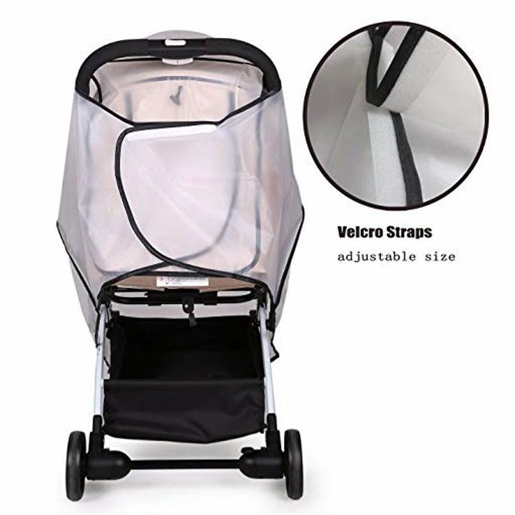 Stroller Rain Cover Food Grade Odorless Baby Stroller Windproof and Rainproof Cover Baby Stroller Rain Cover - image 4