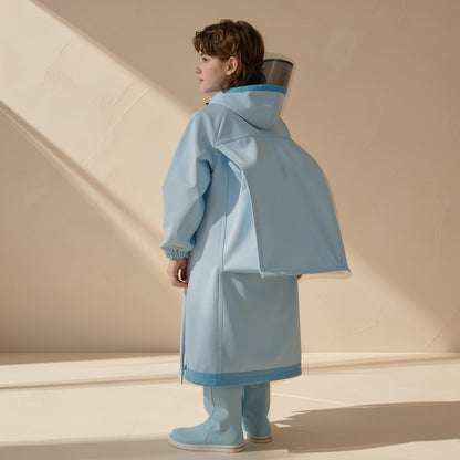 Children's one-piece cartoon rain poncho made from EVA - view 2