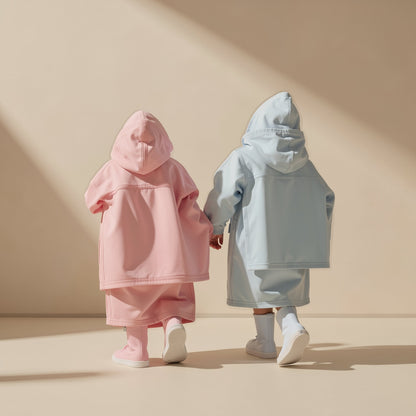 Children's one-piece cartoon rain poncho made from EVA - view 4