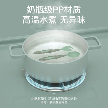 Baby Spoon, Baby Learning to Eat Tableware, Training Fork and Spoon Set, Supplementary Food, Bendable and Twistable - image 4