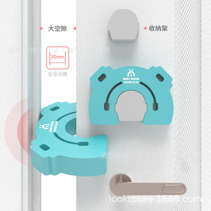Looktosee Anti-Pinch Door Card Door Clip Kidsren's Door Seam Safety Door Stop Door Stopper Door Stop Baby Safety Door Card - image 3