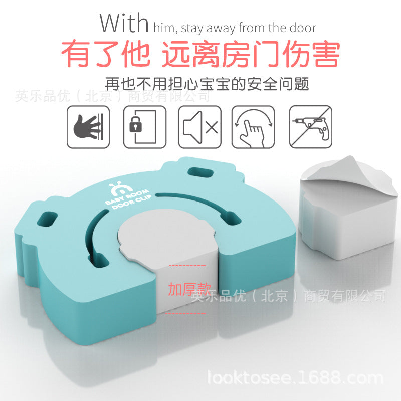 Looktosee Anti-Pinch Door Card Door Clip Kidsren's Door Seam Safety Door Stop Door Stopper Door Stop Baby Safety Door Card - image 4