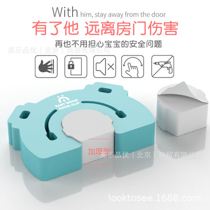 Looktosee Anti-Pinch Door Card Door Clip Kidsren's Door Seam Safety Door Stop Door Stopper Door Stop Baby Safety Door Card - image 4