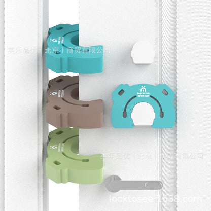Looktosee Anti-Pinch Door Card Door Clip Kidsren's Door Seam Safety Door Stop Door Stopper Door Stop Baby Safety Door Card - image 5