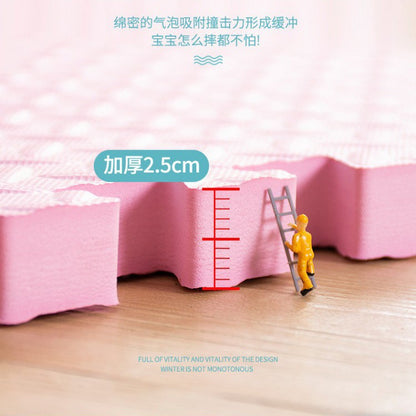 Eva Foam Floor Mat Large Leaf Pattern Baby Crawling Mat Thickeneded 60*60 Large Kidsren's Splicing Crawling Mat Home - image 3