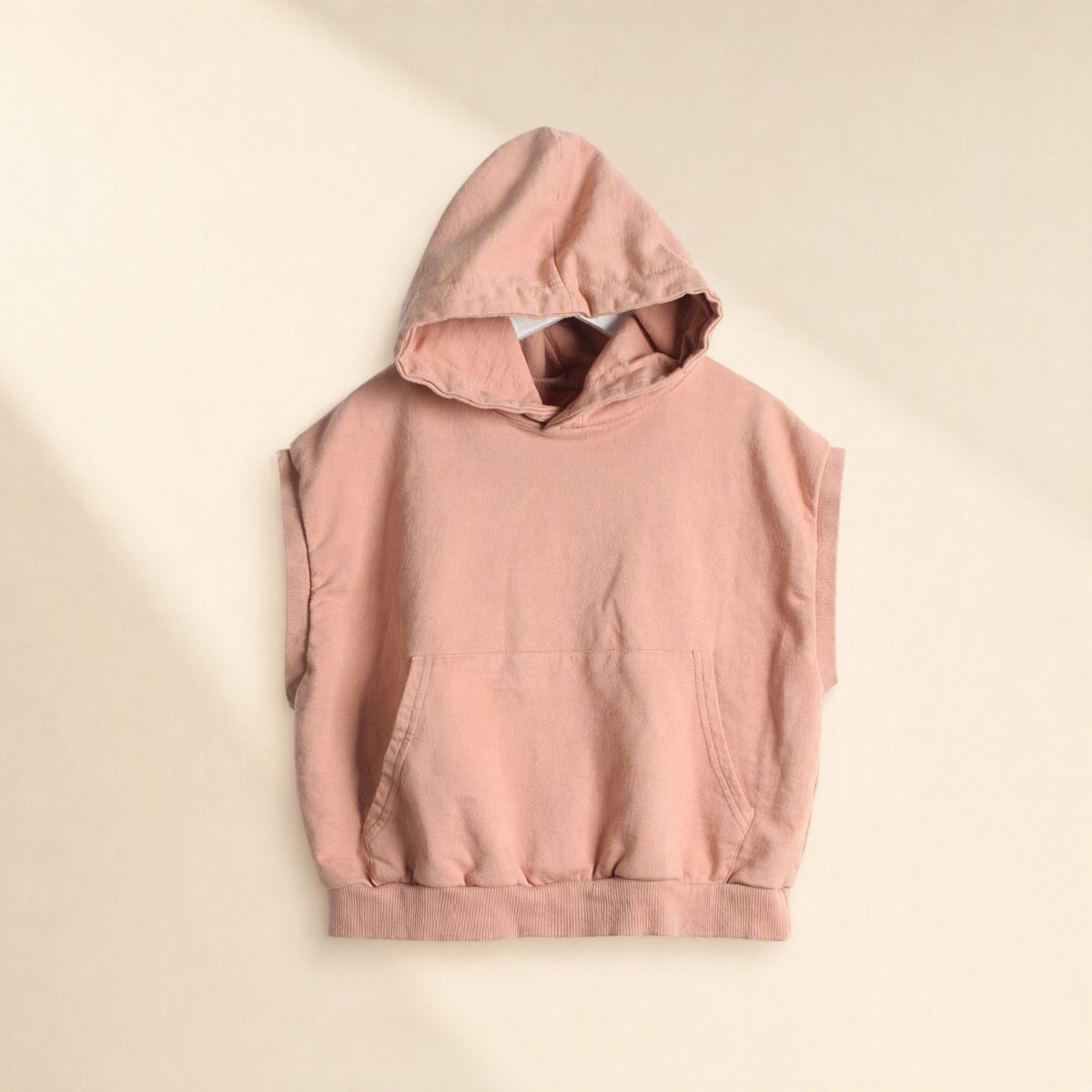Hoodhug children's 98% cotton hooded sleeveless pullover vest - view 5