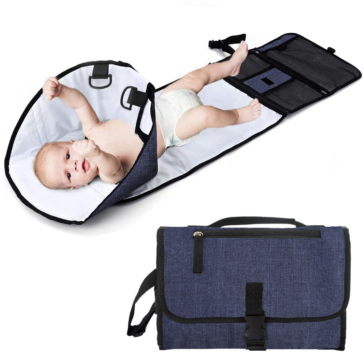 Upgraded Baby Diaper Changing Pad, Waterproof Diaper Pad, Removable Foldable Pvc Pad, Portable and Cross-Border Best-Selling - image 1