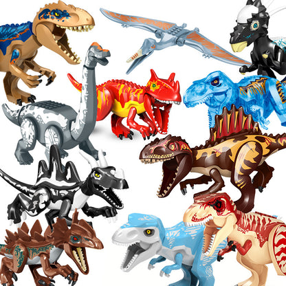 Mixed Batch of Dinosaur Building Blocks Toy Jurassic Large Tyrannosaurus Assembled Building Blocks Puzzle Cross-Border Disassembly and Assembly Dinosaur - image 1