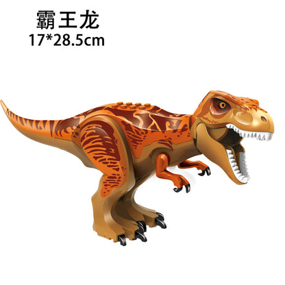 Mixed Batch of Dinosaur Building Blocks Toy Jurassic Large Tyrannosaurus Assembled Building Blocks Puzzle Cross-Border Disassembly and Assembly Dinosaur - image 4
