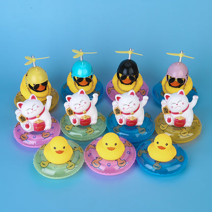 Jixin Little Yellow Duck Toy Children's Playing in the Water and Bathing Pinch and Calling Big Yellow Duck Sound Baby Toy No. 1-9 Duck - image 4