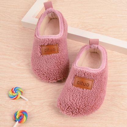 Winter Children's Floor Socks Shoes Fleece-lined Thickened Non-slip Soft Bottom Toddler Socks Shoes for Boys and Girls - image 3