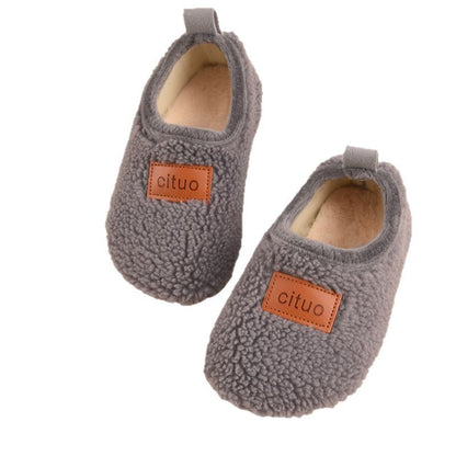 Winter Children's Floor Socks Shoes Fleece-lined Thickened Non-slip Soft Bottom Toddler Socks Shoes for Boys and Girls - image 5