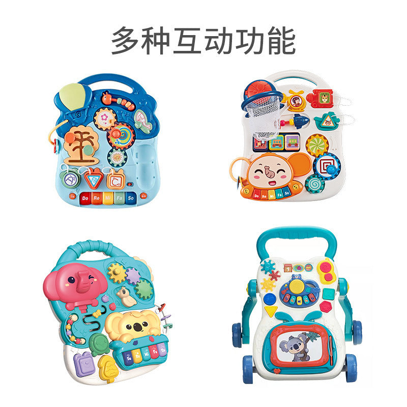 Baby walker toy baby multifunctional toddler trolley anti-rollover newborn walking walker wholesale - image 3