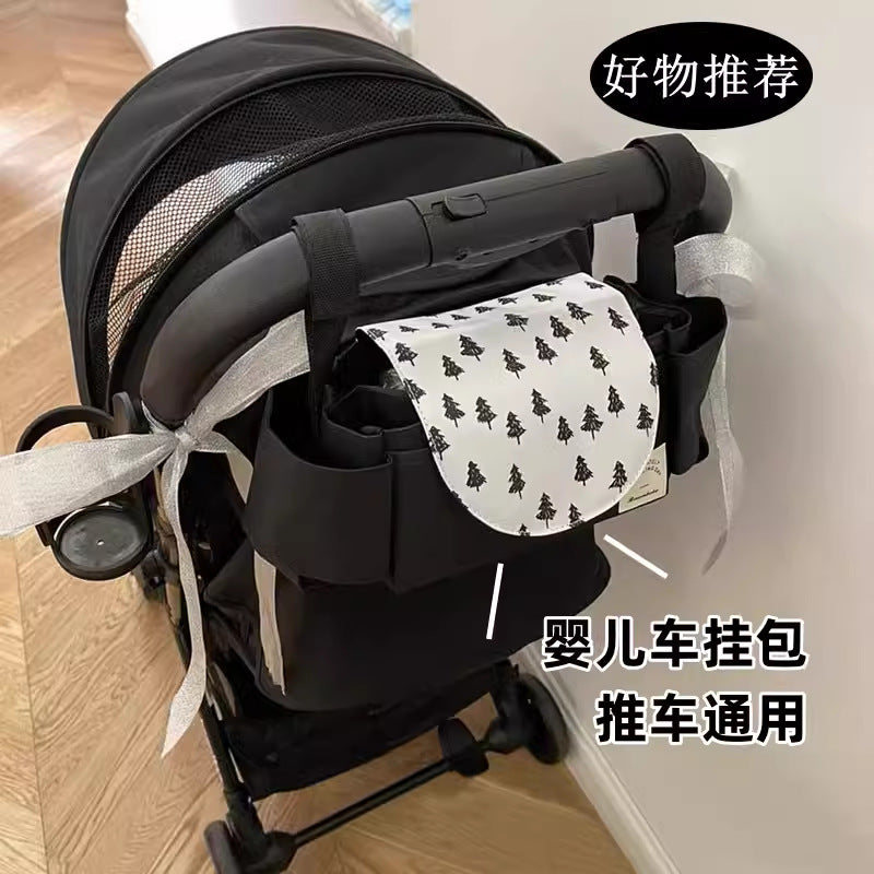 Baby stroller storage bag hanging bag small hanging bag children go out bottle bag large capacity - image 1