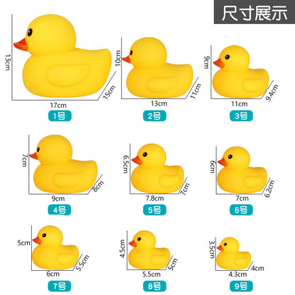 Hong Kong Version of Little Duck Toy Baby Bath and Water No. 8 Little Yellow Duck Toy Kidsren's Educational Pinch and Call - image 2