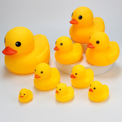Hong Kong Version of Little Duck Toy Baby Bath and Water No. 8 Little Yellow Duck Toy Kidsren's Educational Pinch and Call - image 3
