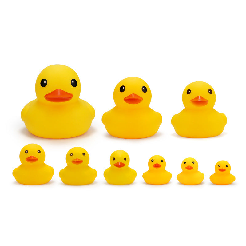 Hong Kong Version of Little Duck Toy Baby Bath and Water No. 8 Little Yellow Duck Toy Kidsren's Educational Pinch and Call - image 5