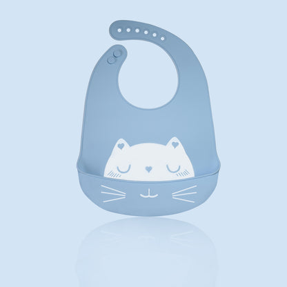 Baby 3D Silicone Bib Baby Waterproof Stereo Food Bag Kidsren's Saliva Bag Silicone Bib Ins Saliva Towel - image 1