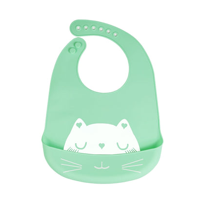 Baby 3D Silicone Bib Baby Waterproof Stereo Food Bag Kidsren's Saliva Bag Silicone Bib Ins Saliva Towel - image 3