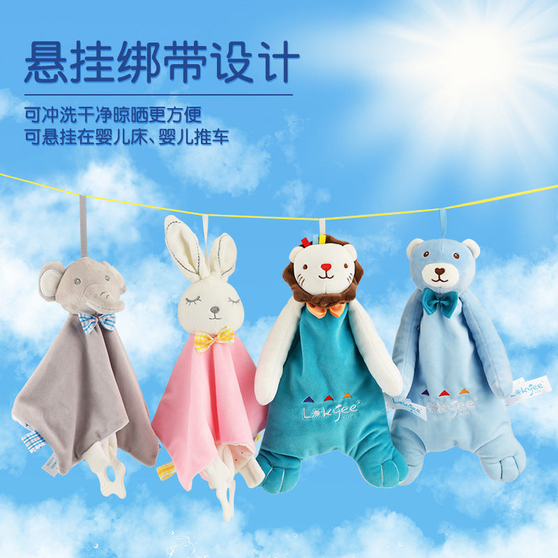 Infant Soothing Towel Rattle Can Be Chewed into the Mouth Towel Baby Early Education Toys Doll Bed Hanging Hanging Type - image 2