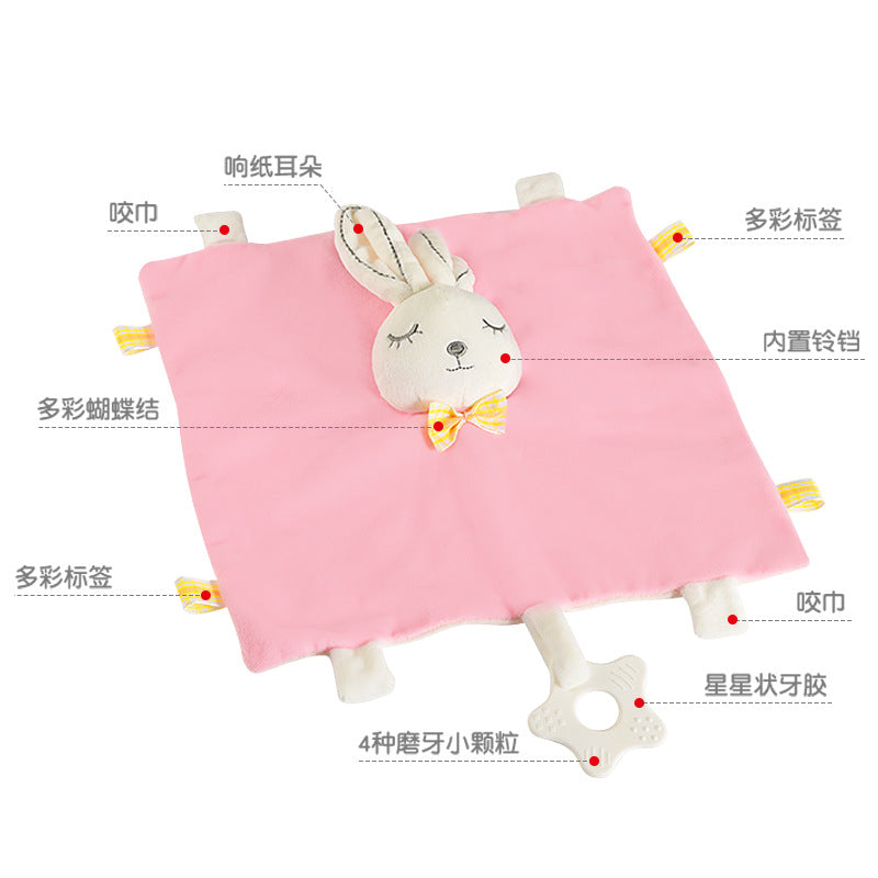 Infant Soothing Towel Rattle Can Be Chewed into the Mouth Towel Baby Early Education Toys Doll Bed Hanging Hanging Type - image 4