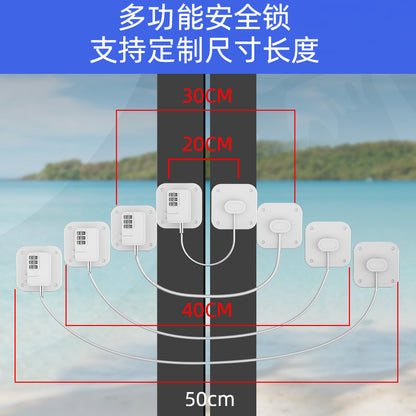 Multifunctional Child Safety Lock Window Limiter Baby Anti-Opening Drawer Lock Refrigerator Lock Window Child Lock Cross-Border - image 4