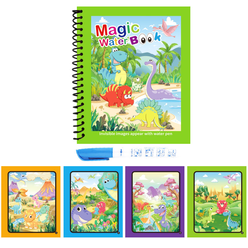 Children's magic water painting can be reused kindergarten educational coloring book Baby repeated graffiti water picture album - image 3