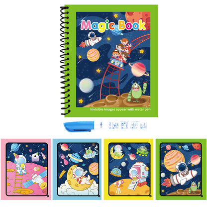 Children's magic water painting can be reused kindergarten educational coloring book Baby repeated graffiti water picture album - image 4
