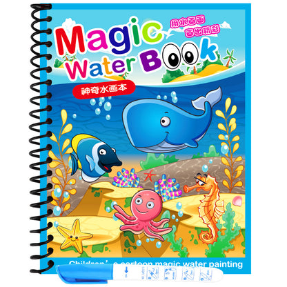 Children's magic water painting can be reused kindergarten educational coloring book Baby repeated graffiti water picture album - image 5