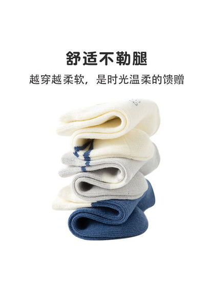 Spring and Autum New Kidsren's Socks Warm Baby Socks Cute Cartoon Baby Mid-Calf Socks Category a Wholesale Loose Mouth - image 4