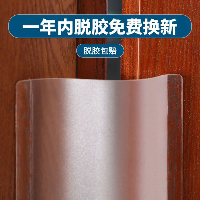 Door crack anti-pinch hand protection strip baby sliding door door file door clip kindergarten child protection safety door card - image 1