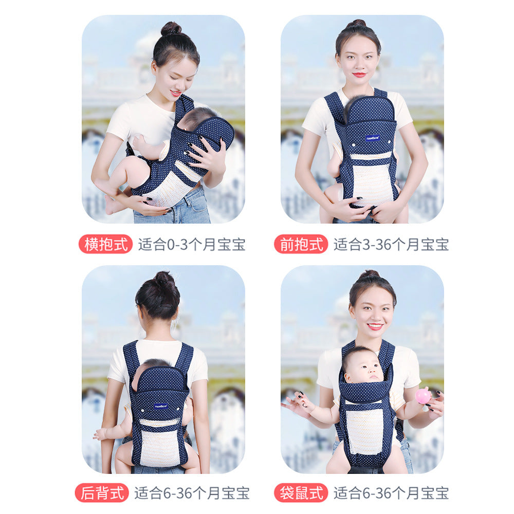Baby sling front and back dual-purpose front and horizontal hug simple traditional old-fashioned baby bag back baby sling back towel - image 3