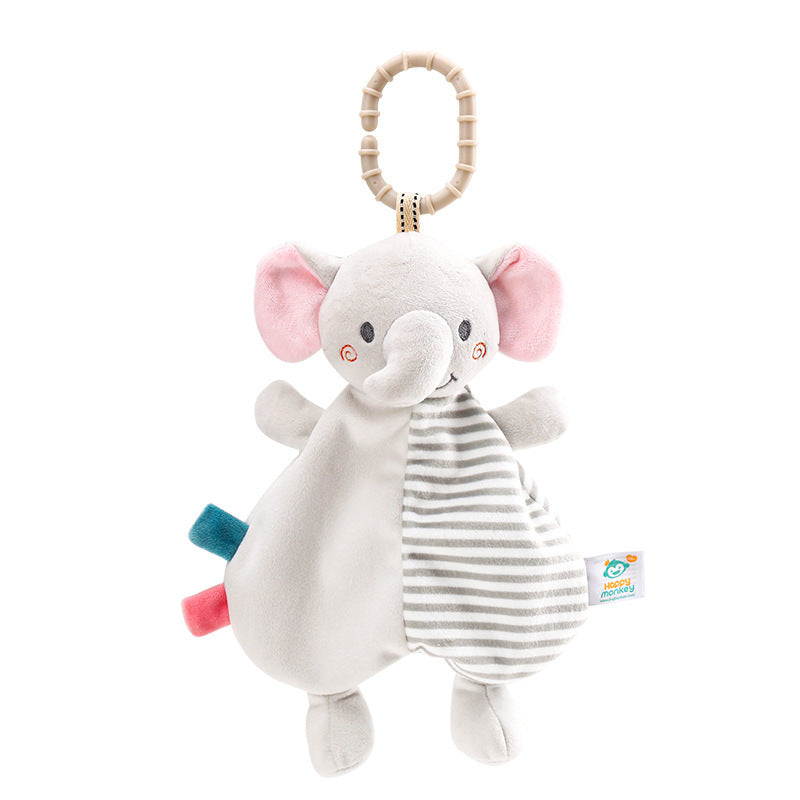 Happymonkey Baby Animal Bed Hanging Comfort Towel, Chewable Toy for 0-1 Year Old Babies, Sleep Soothing Early Education - image 5