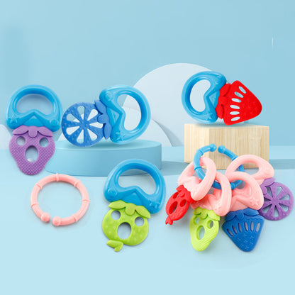 Hong Kong Bixiong Baby Teeth Molar Stick Children Boiled Molar 0-6-12 Months Silicone Fruit Teeth Bite - image 2
