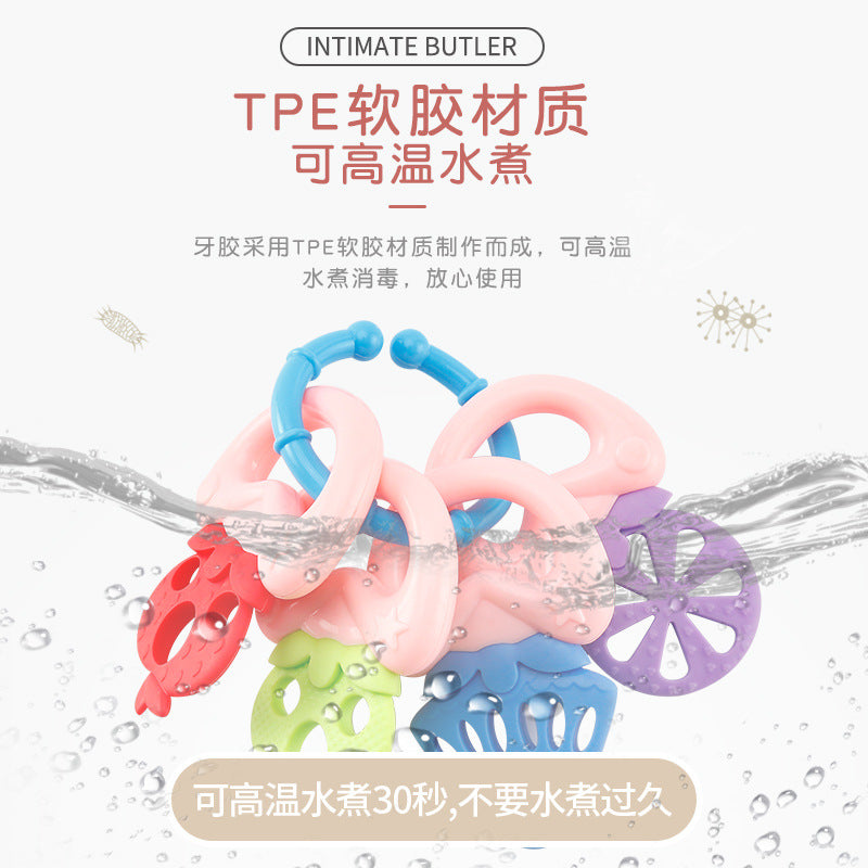 Hong Kong Bixiong Baby Teeth Molar Stick Children Boiled Molar 0-6-12 Months Silicone Fruit Teeth Bite - image 4