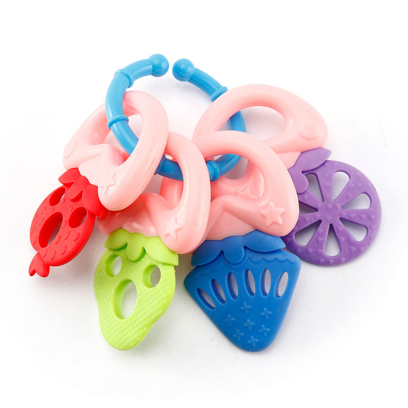 Hong Kong Bixiong Baby Teeth Molar Stick Children Boiled Molar 0-6-12 Months Silicone Fruit Teeth Bite - image 5
