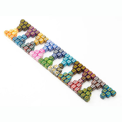 No.12 rounded two-color dot dice mixed color regular color dice foreign trade cross-border supply toy collection table game accessories - image 1