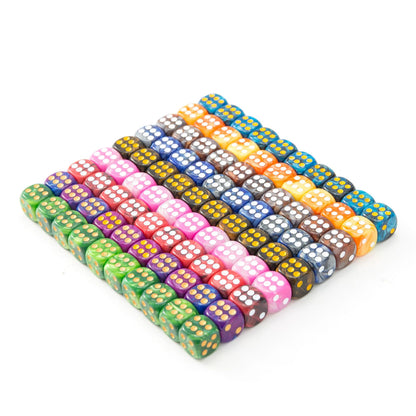 No.12 rounded two-color dot dice mixed color regular color dice foreign trade cross-border supply toy collection table game accessories - image 3