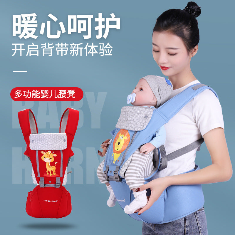Baby shoulder strap waist stool shoulder strap baby toddler belt waist stool baby baby holding baby artifact children shoulder strap baby back - image 1