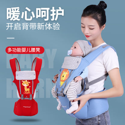 Baby shoulder strap waist stool shoulder strap baby toddler belt waist stool baby baby holding baby artifact children shoulder strap baby back - image 1