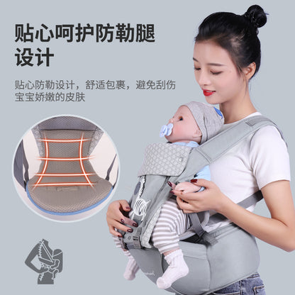 Baby shoulder strap waist stool shoulder strap baby toddler belt waist stool baby baby holding baby artifact children shoulder strap baby back - image 5