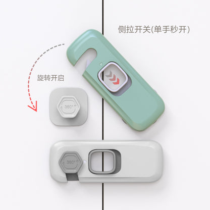 Child Safety Lock Baby Anti-Pinch Double Door Lock Cabinet Door Lock Baby Protective Refrigerator Lock Drawer Lock - image 3