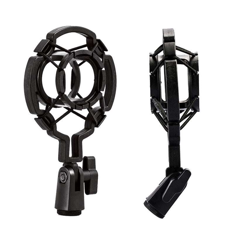 Universal bm800 Condenser Microphone Small Baby Bottle Microphone Plastic Shock-proof Frame Live K-song Recording Shock-proof Frame - image 4