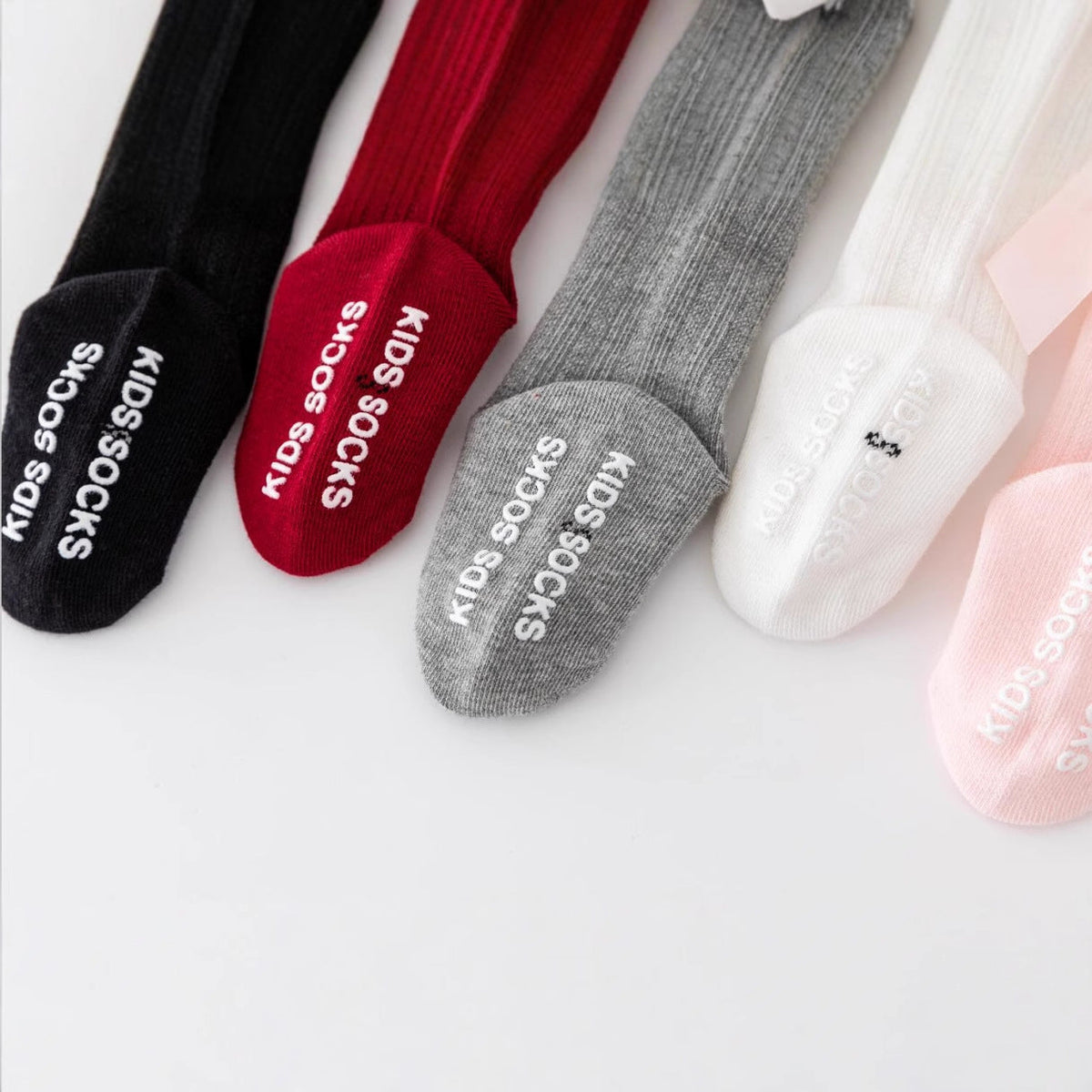 New boys and girls solid color striped stockings cotton non-slip bubble mouth baby bow tube socks wholesale - image 5
