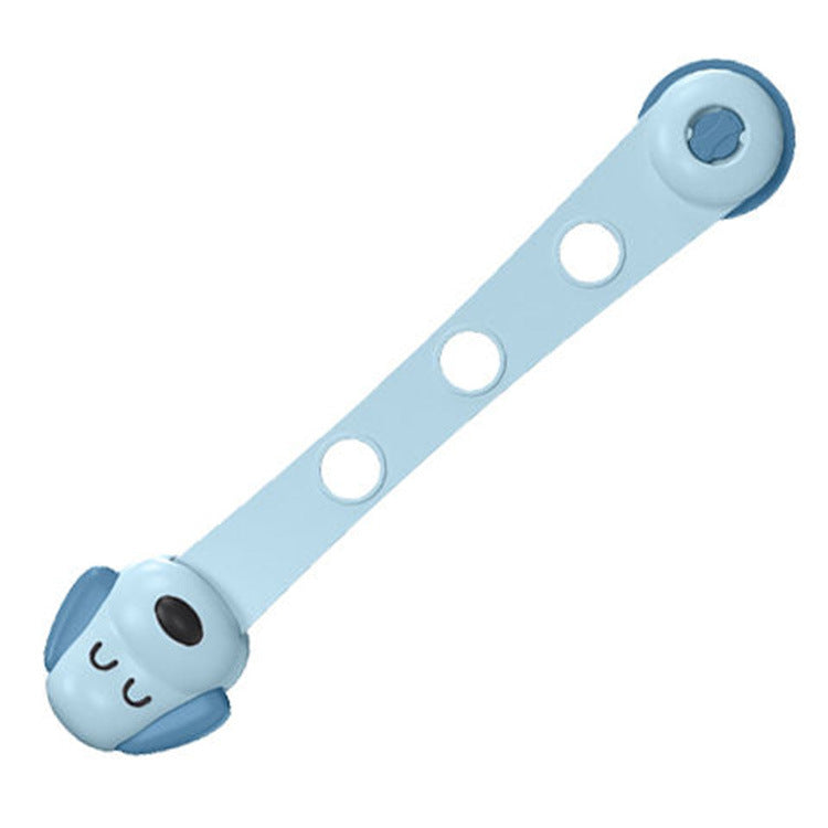 Factory wholesale children's drawer safety lock baby protection door lock buckle adjustable children's drawer double lock door buckle - image 5
