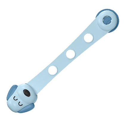 Factory wholesale children's drawer safety lock baby protection door lock buckle adjustable children's drawer double lock door buckle - image 5