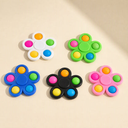Five-leaf plastic fingertip gyro toy - view 4