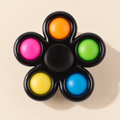 Five-leaf plastic fingertip gyro toy - view 5